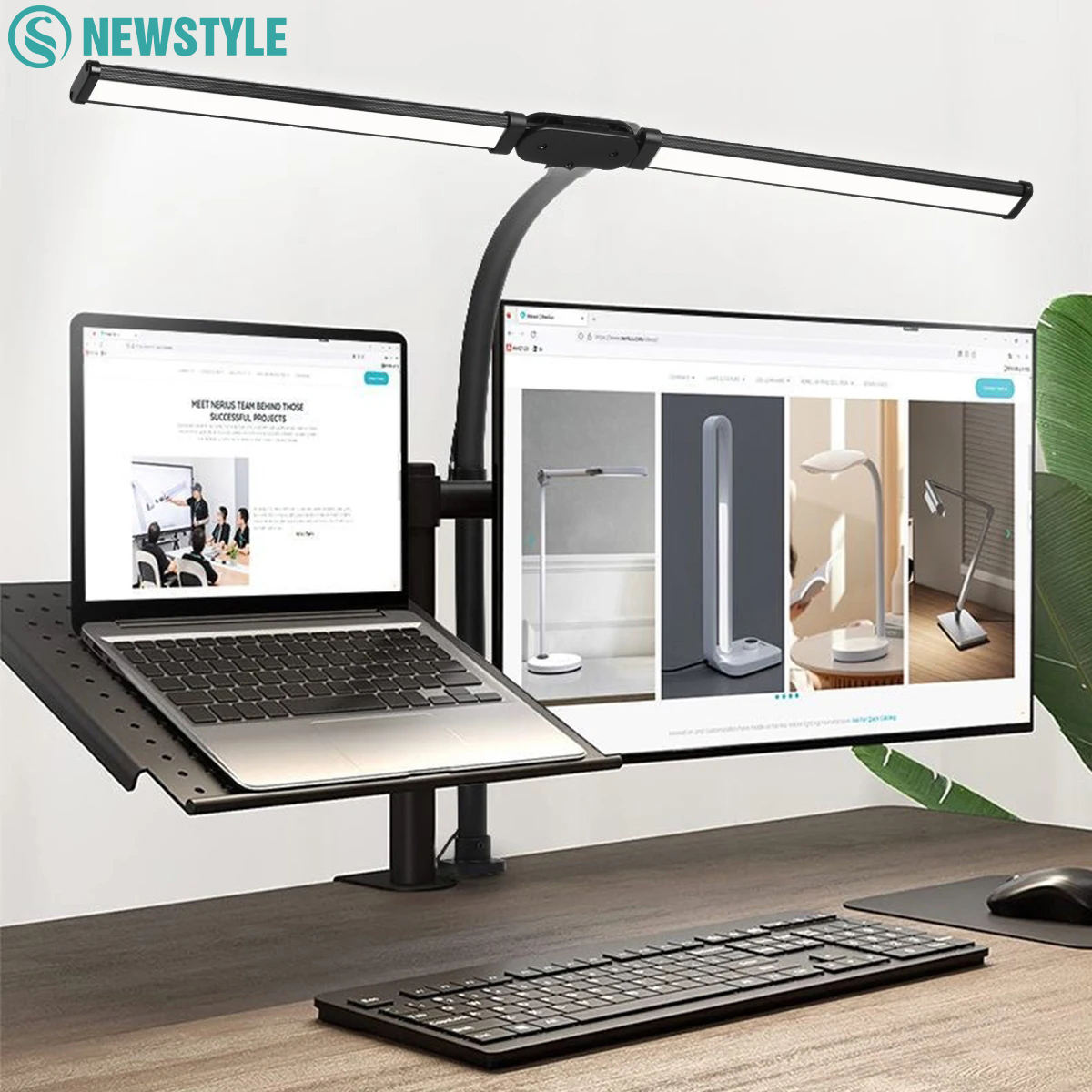 Book Light Flexible - Eye-care LED Clip Metal Desk Lamp