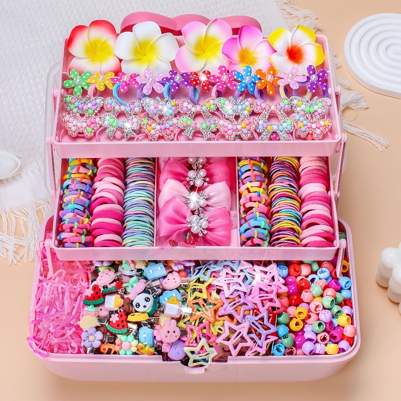 Travel Accessories Kit - 546Pcs Bow High Elastic Hair Accessories