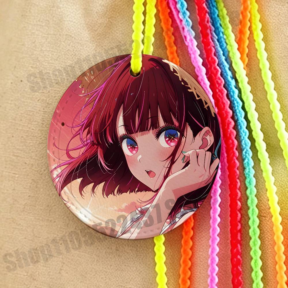Luggage Tag Leather - Cartoon K-Kana A-Arima Cute Creative Luggage