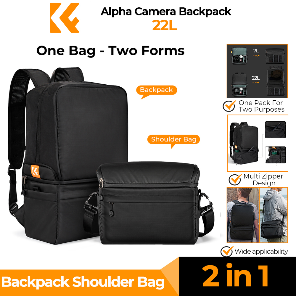 Camera Bag Travel - K&F CONCEPT 22L Camera Backpack 2