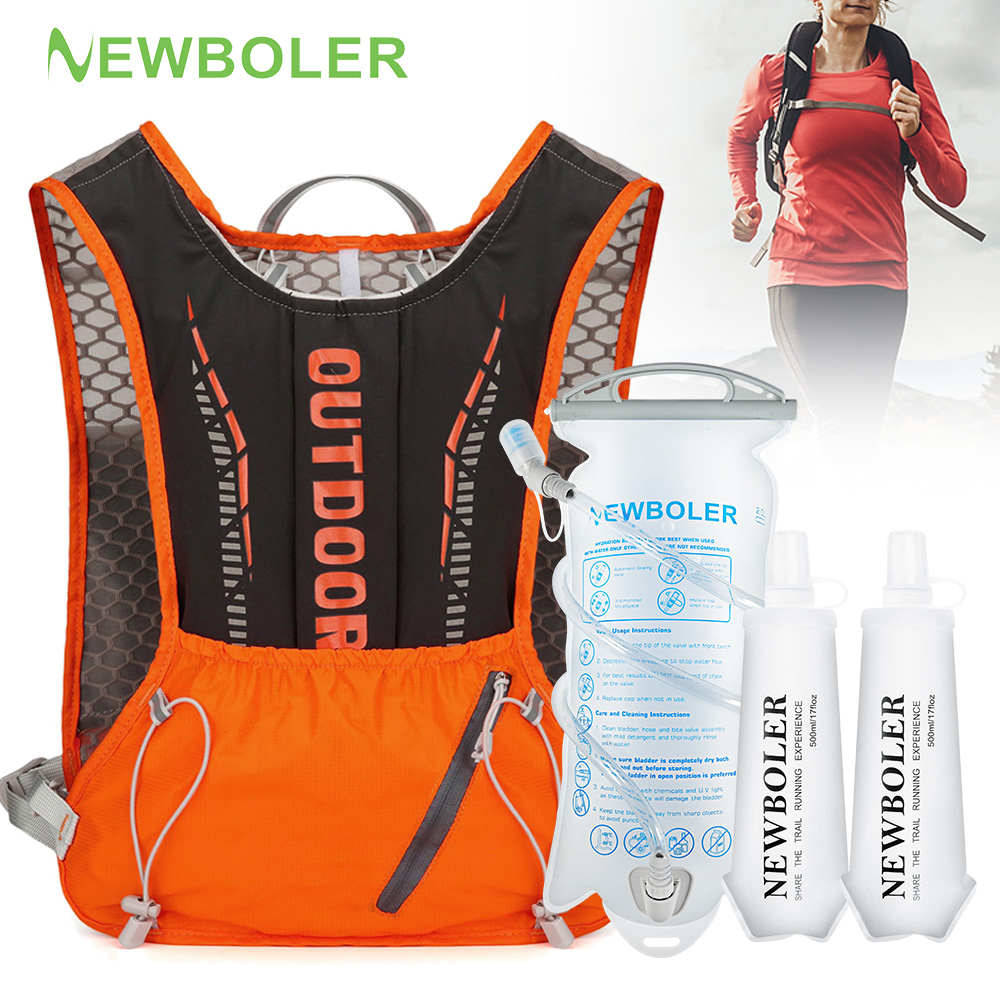 Hydration Pack Backpack - NEWBOLER Outdoor Sports Running Bag Breathable