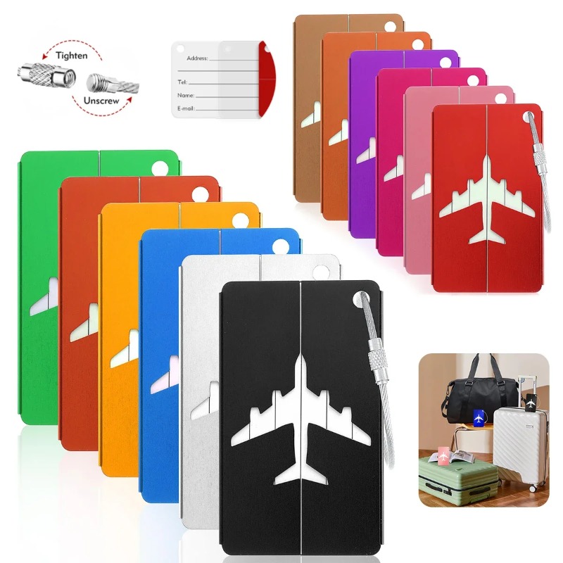 Travel Accessories Plane - Aluminum Alloy Travel Luggage Tag Hanging