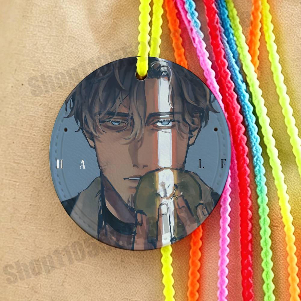 Luggage Tag Leather - Anime M-Milgram Cartoon Name Address Plate