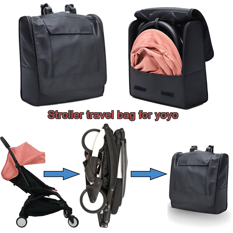 Travel Accessories Plane - Stroller Travel Backpack Waterproof Black Thickend
