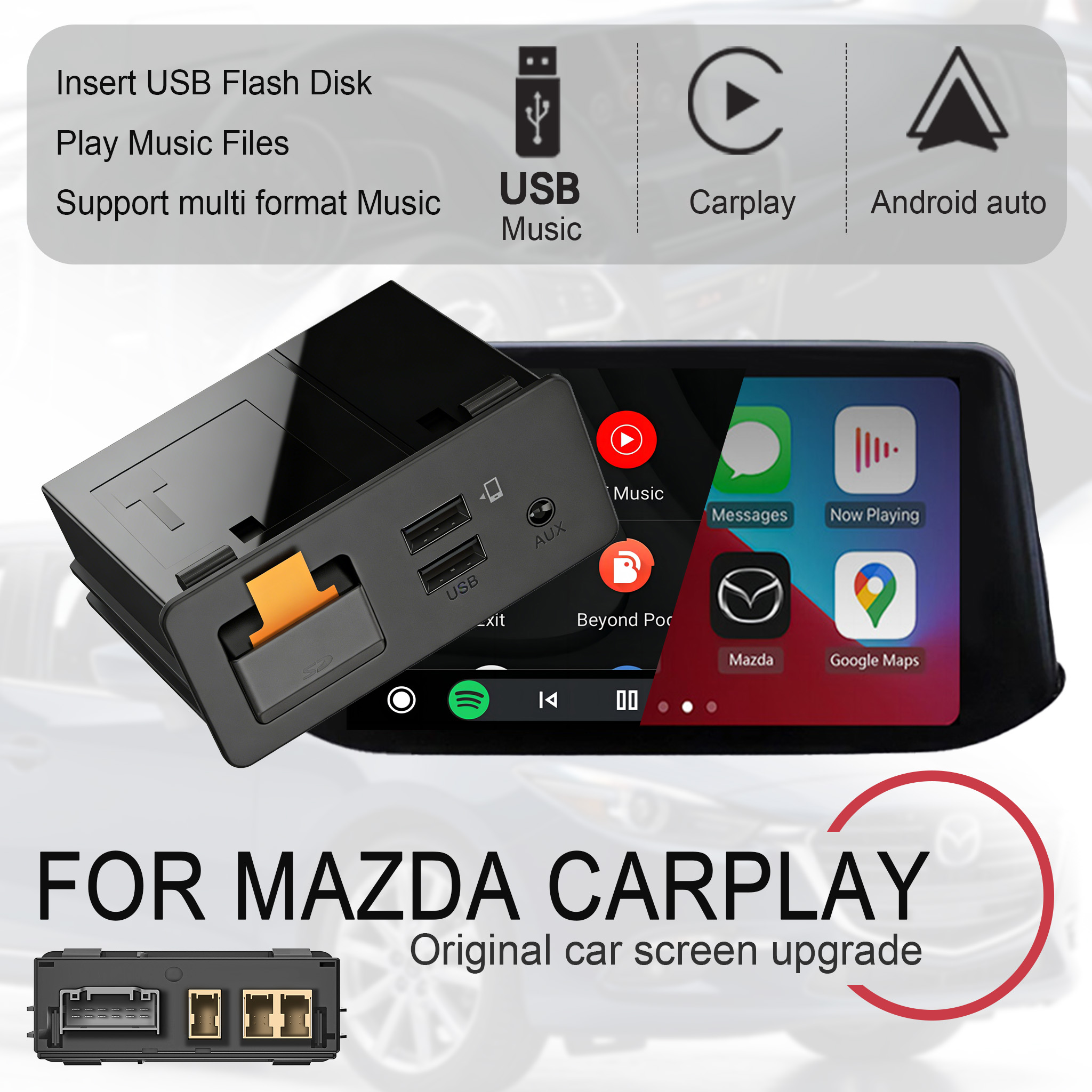 Travel Plug Type C - Wireless Android Auto And Carplay USB/Type-C
