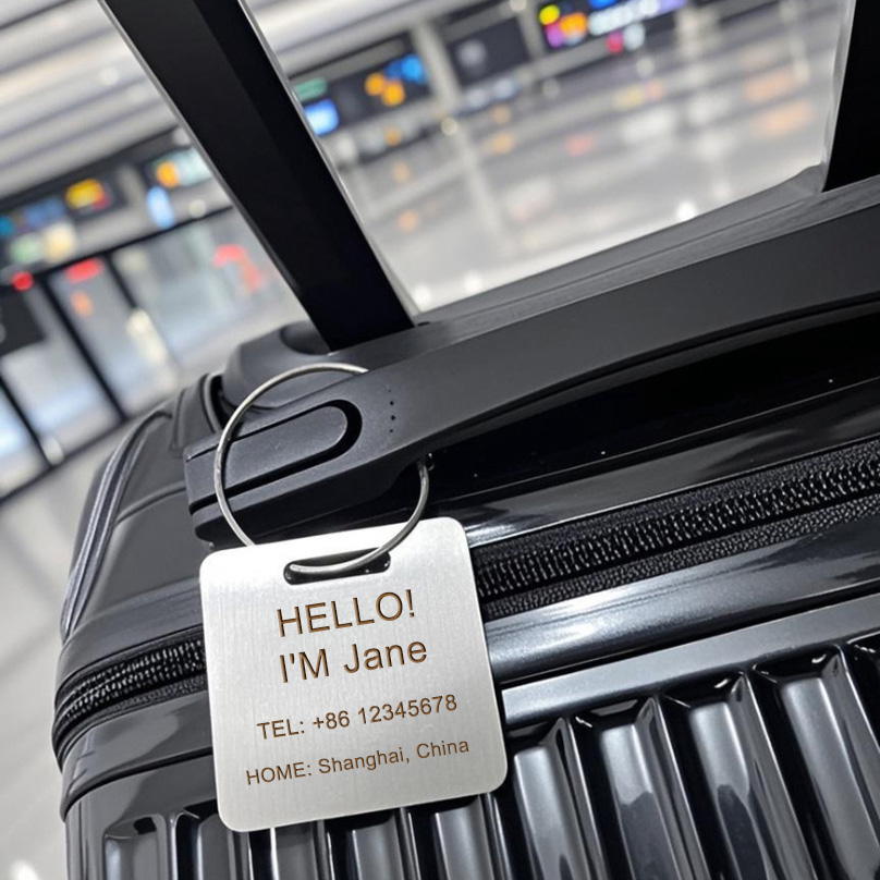 Custom Name Luggage Tag Laser  - Travel Accessories Deals recension och pris
