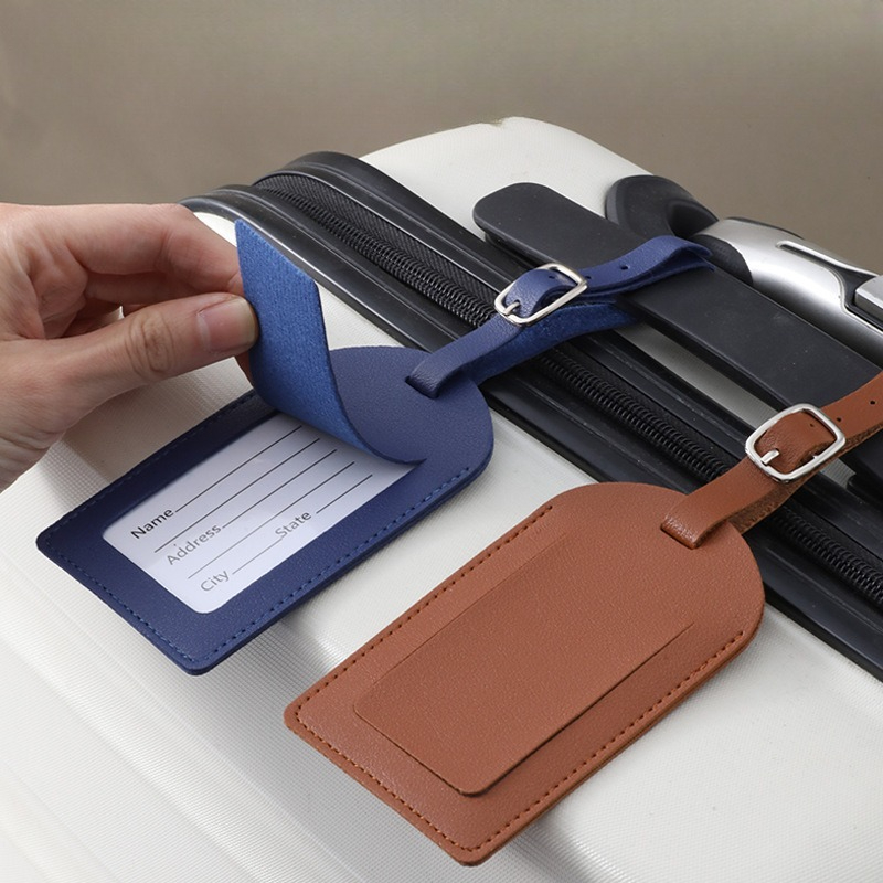 Women Men Luggage Tags PU Leat - Luggage Tag Leather recension och pris