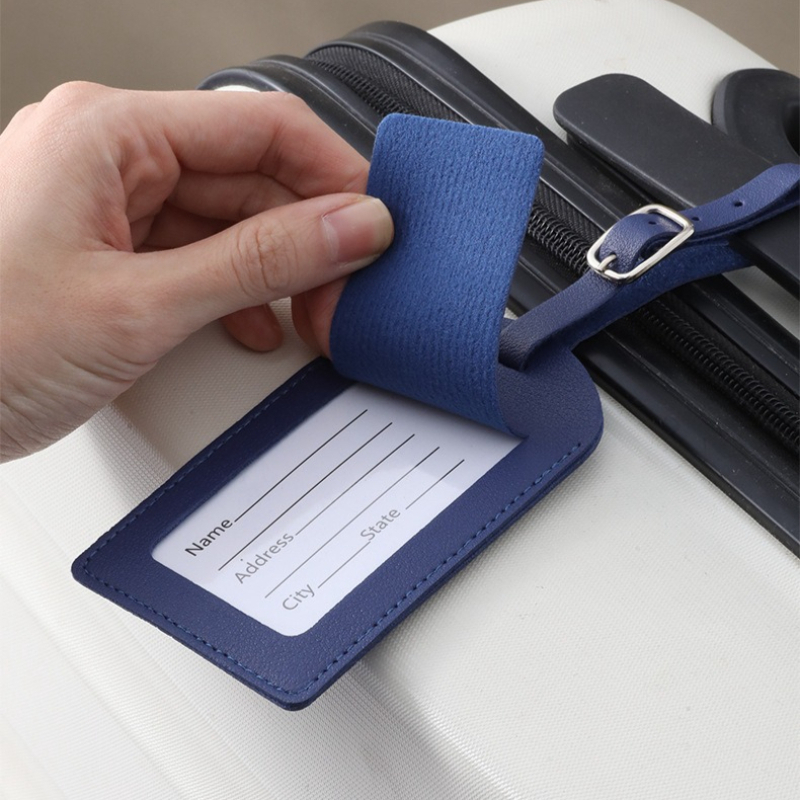 Women Men Luggage Tags PU Leat - Luggage Tag Leather recension och pris