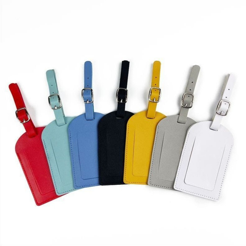 Women Men Luggage Tags PU Leat - Luggage Tag Leather recension och pris