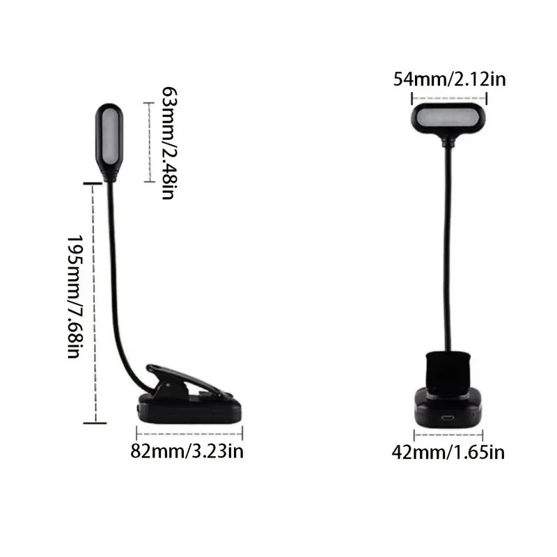 Mini LED Book Light with Clip, - Book Light Flexible recension och pris