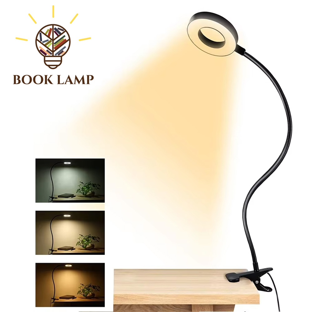 48 LEDs Clip on Desk Lamp 360° - Book Light Flexible recension och pris