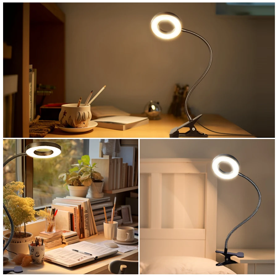 48 LEDs Clip on Desk Lamp 360° - Book Light Flexible recension och pris