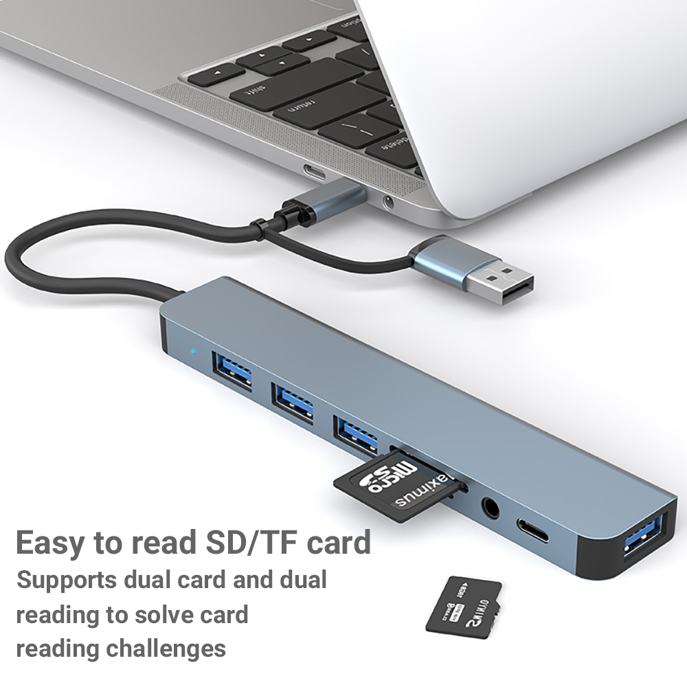 7/8 in1 USB C Hub Expander Mul - Travel Plug Type C recension och pris