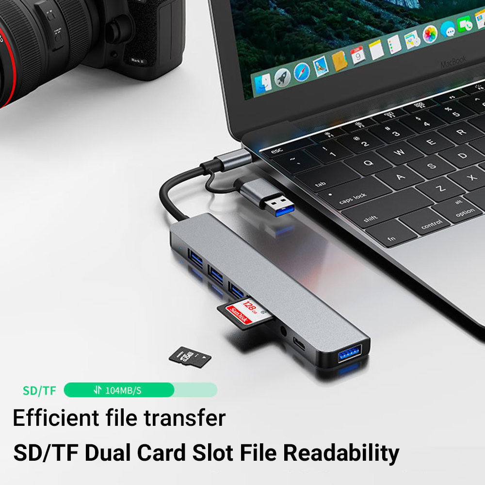 7/8 in1 USB C Hub Expander Mul - Travel Plug Type C recension och pris
