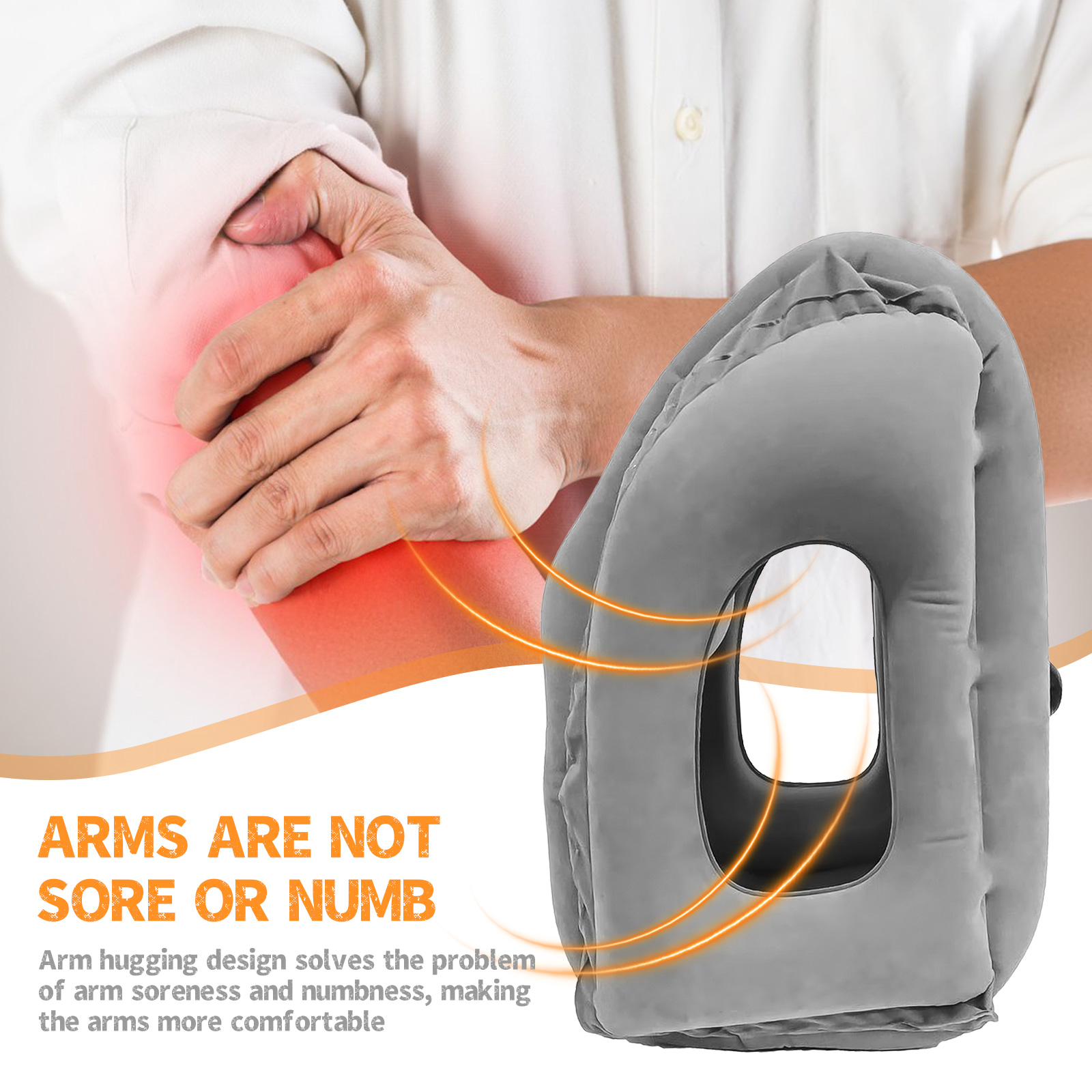 1pc Inflatable Travel Pillow,  - Travel Accessories Plane recension och pris