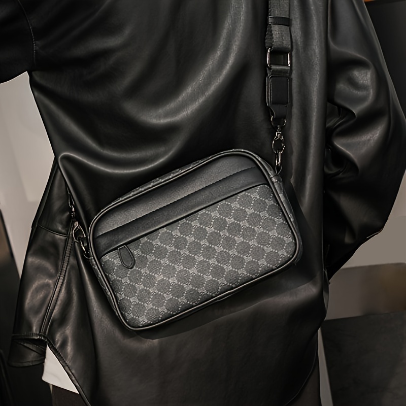 Men Classic Print PU Crossbody - Camera Bag Travel recension och pris