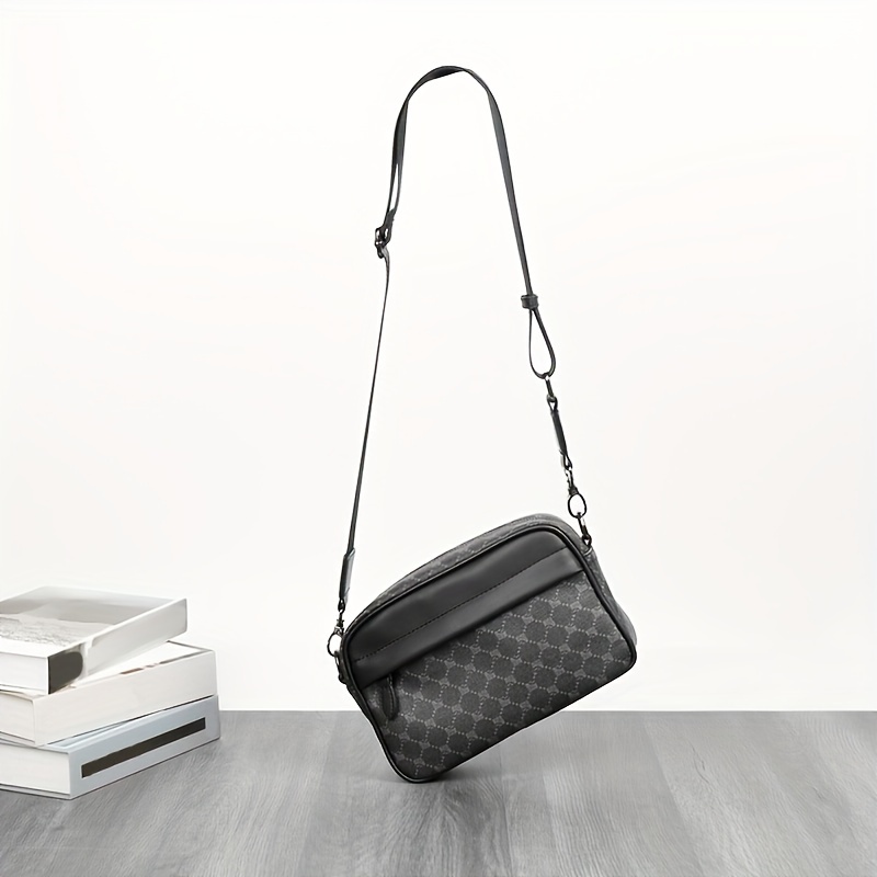 Men Classic Print PU Crossbody - Camera Bag Travel recension och pris