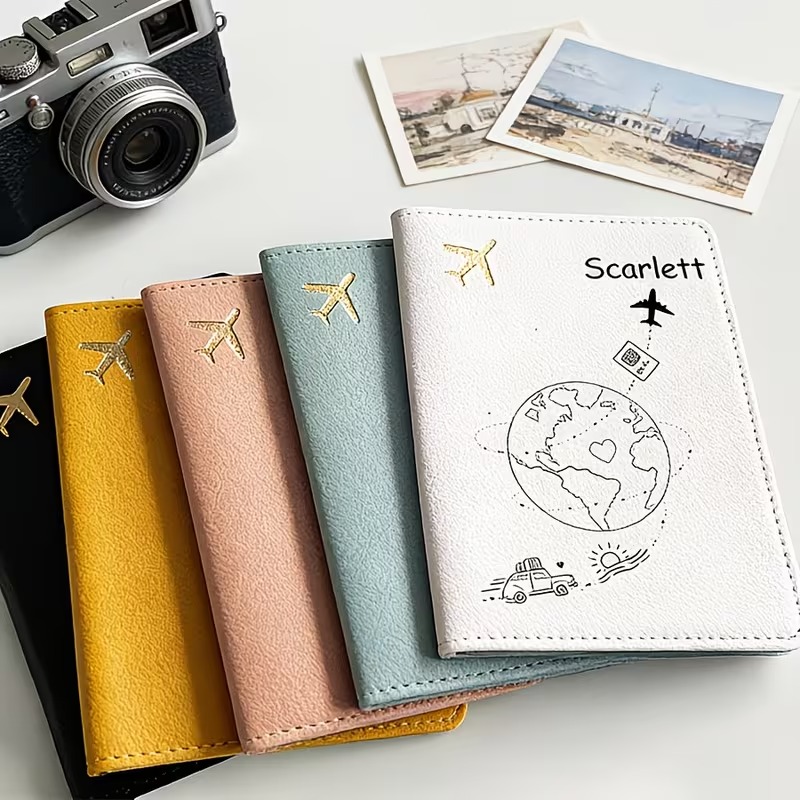 Custom Name Text Passport Cove - Travel Accessories Plane recension och pris