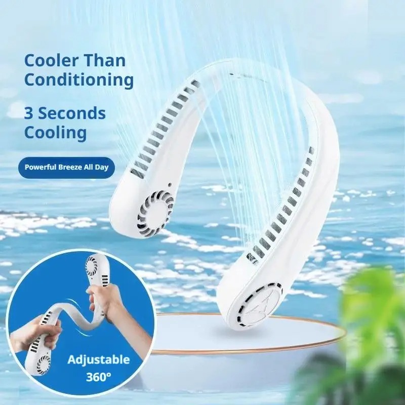 2026 New Bladeless Neck Fan US - Travel Accessories Electronics recension och pris