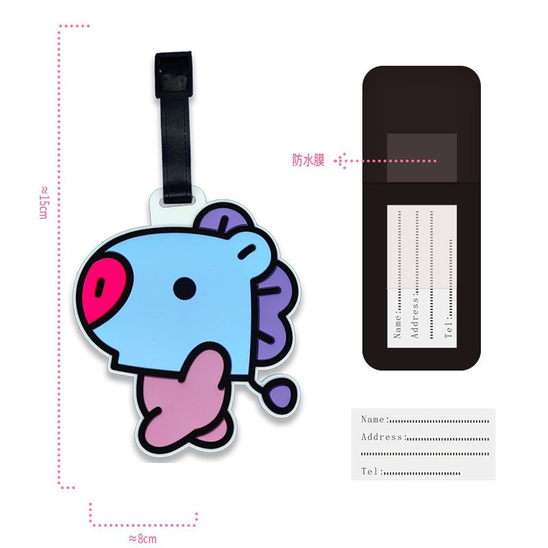 BT21 cartoon cute keychain Kaw - Travel Accessories Deals recension och pris