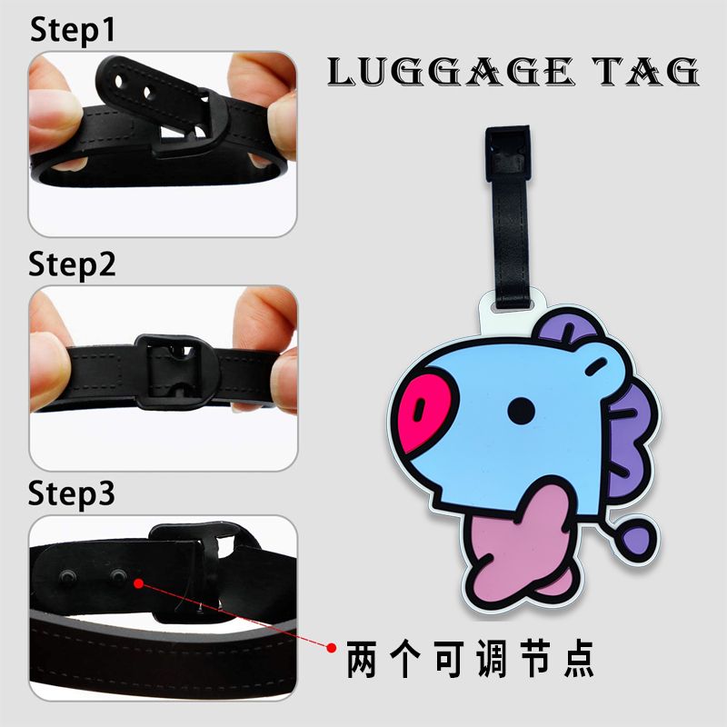 BT21 cartoon cute keychain Kaw - Travel Accessories Deals recension och pris
