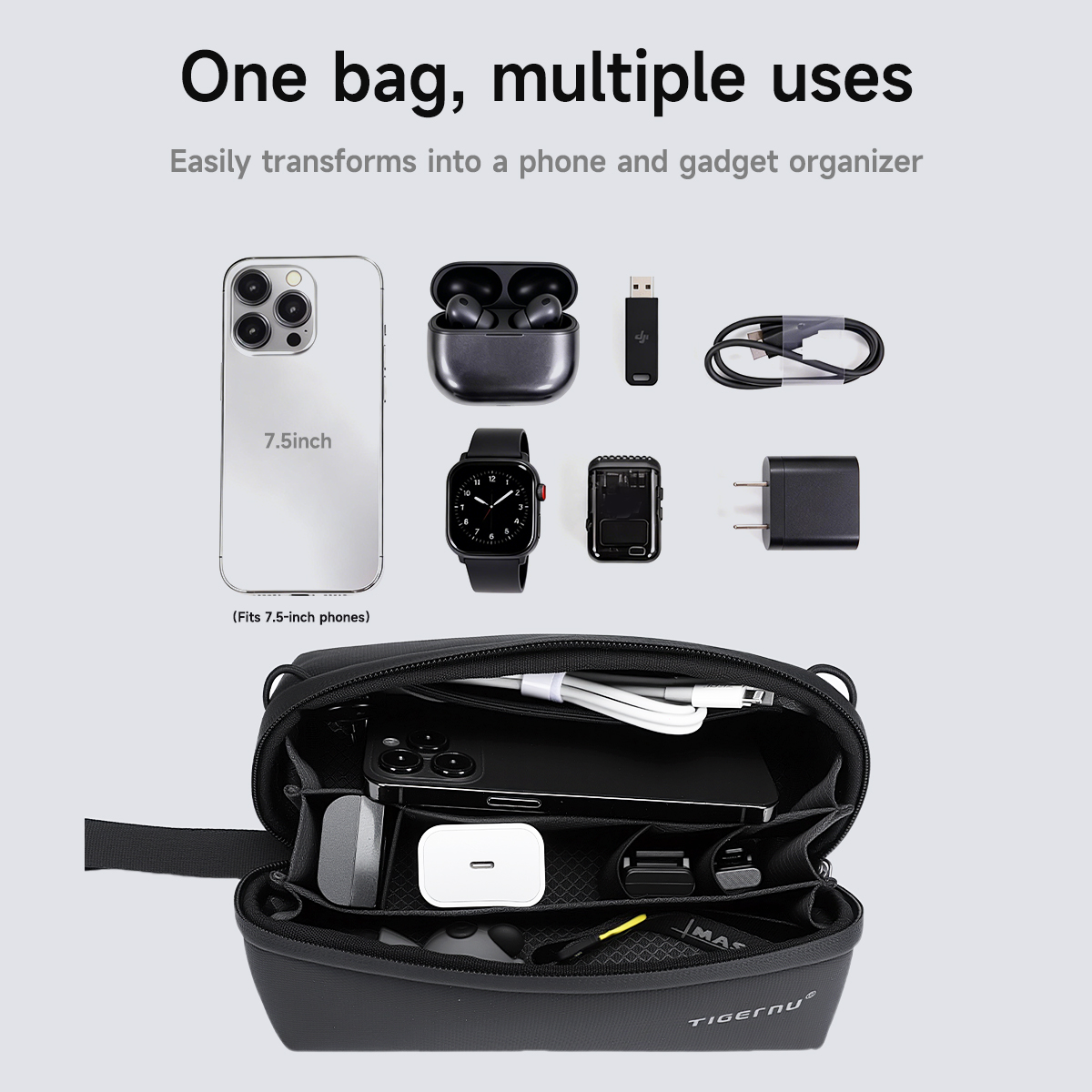 Tigernu Small Storage Bag For  - Camera Bag Travel recension och pris