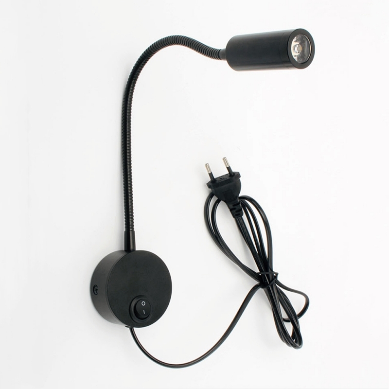 3W Bronze Gooseneck LED Wall L - Book Light Flexible recension och pris