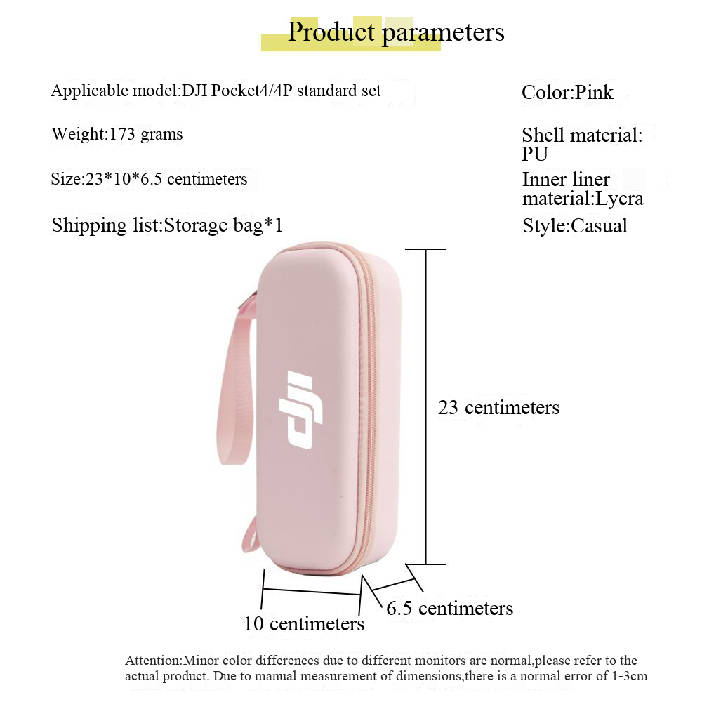 Storage Bag For DJI Pocket 4 P - Camera Bag Travel recension och pris