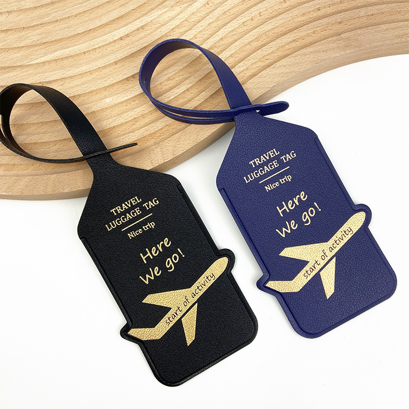 PU Leather Travel Boarding Pas - Luggage Tag Leather recension och pris