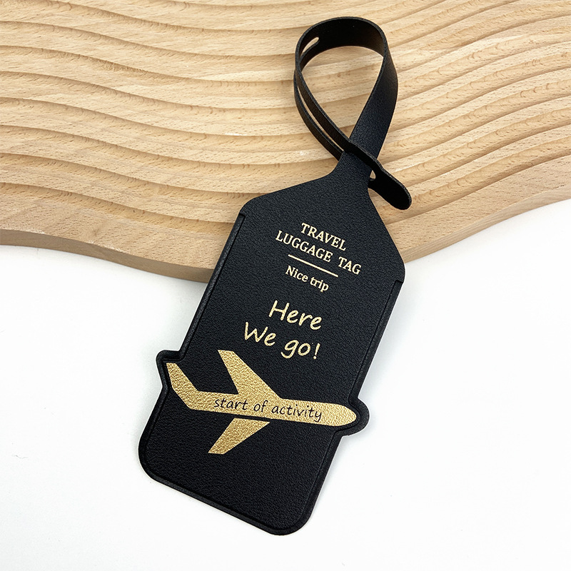 PU Leather Travel Boarding Pas - Luggage Tag Leather recension och pris