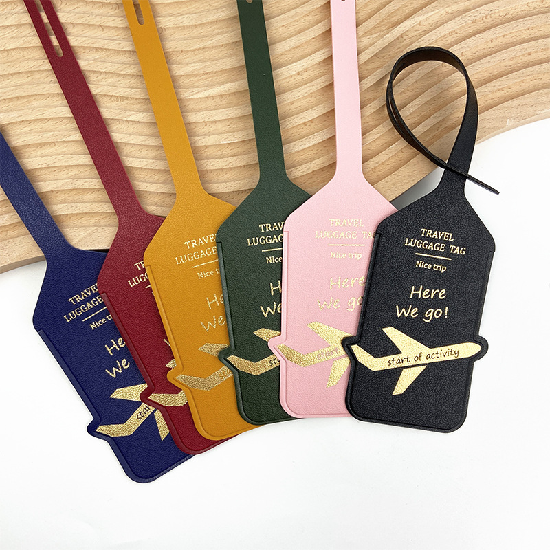 PU Leather Travel Boarding Pas - Luggage Tag Leather recension och pris