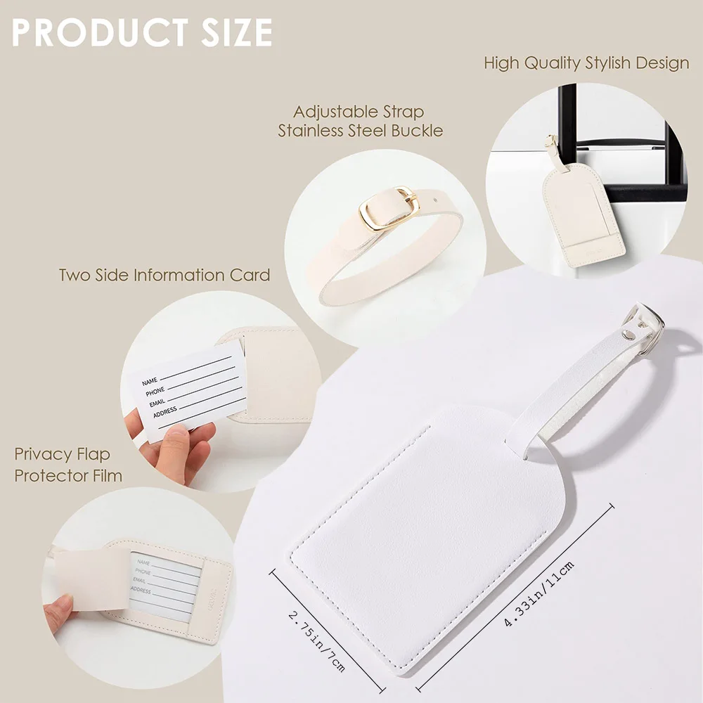 Personalized Pu Leather Luggag - Luggage Tag Leather recension och pris