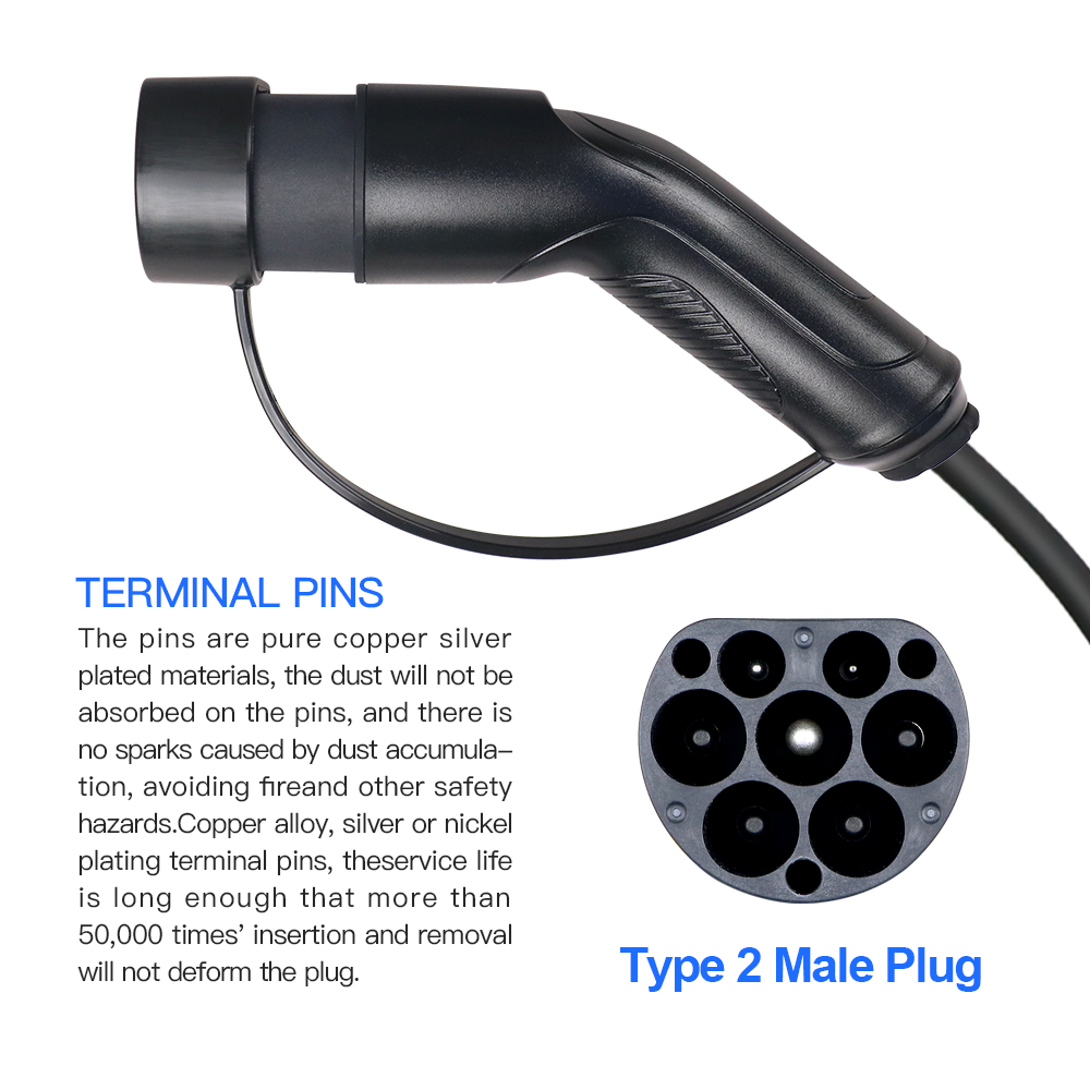 3.6KW 7.2 11 22KW Male Type 2  - Travel Plug Type C recension och pris