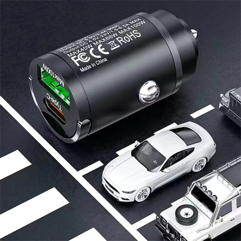 100W PD USB Car Charger Lighte - Travel Plug Type C recension och pris