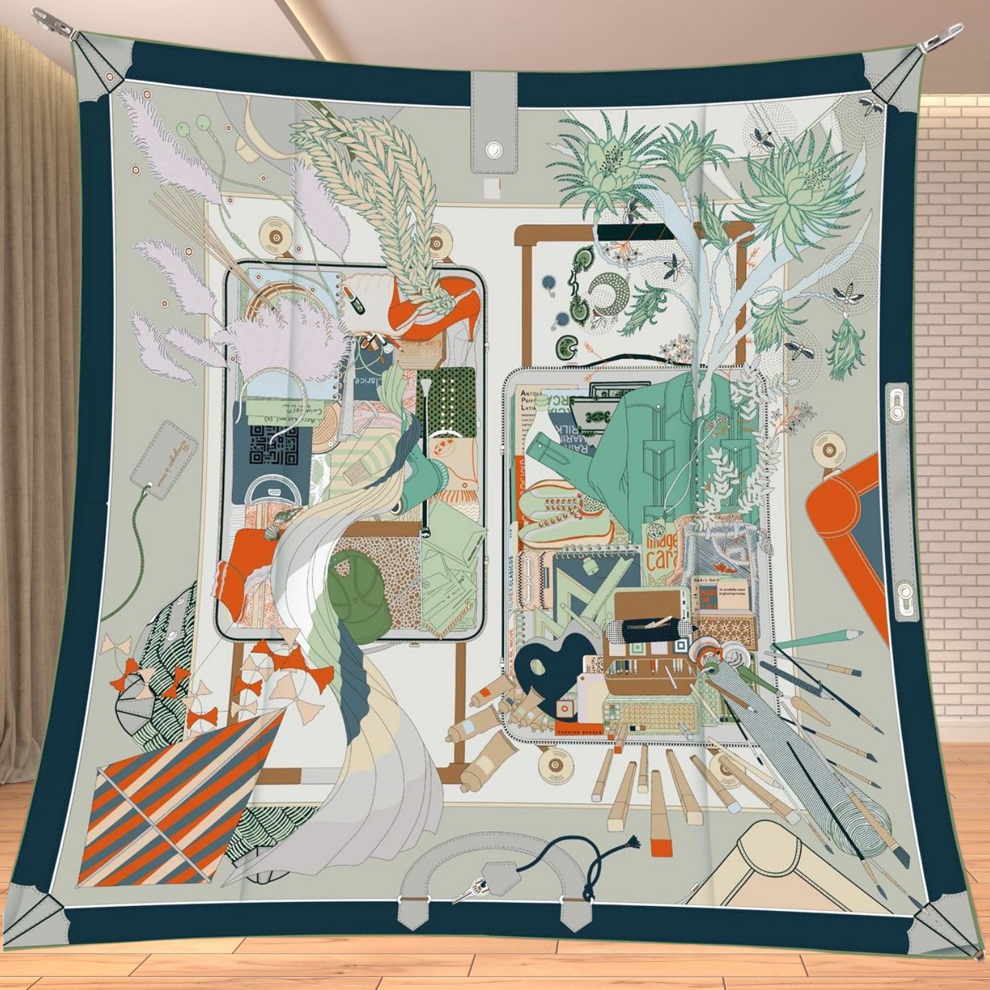 90cm Twill Silk Like Square Sc - Quality Travel Accessories recension och pris