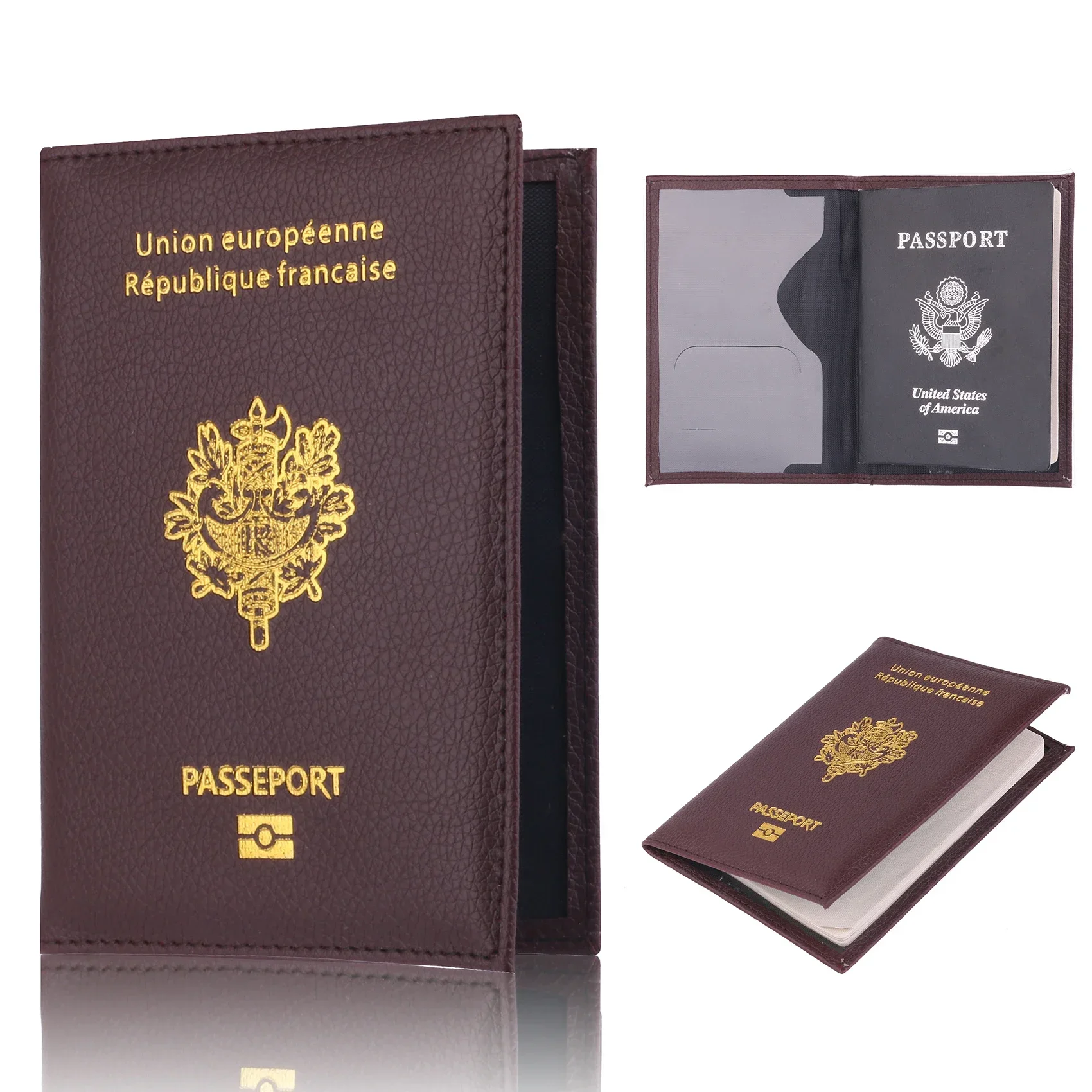 Women Men Travel Pu Passport H - Quality Travel Accessories recension och pris