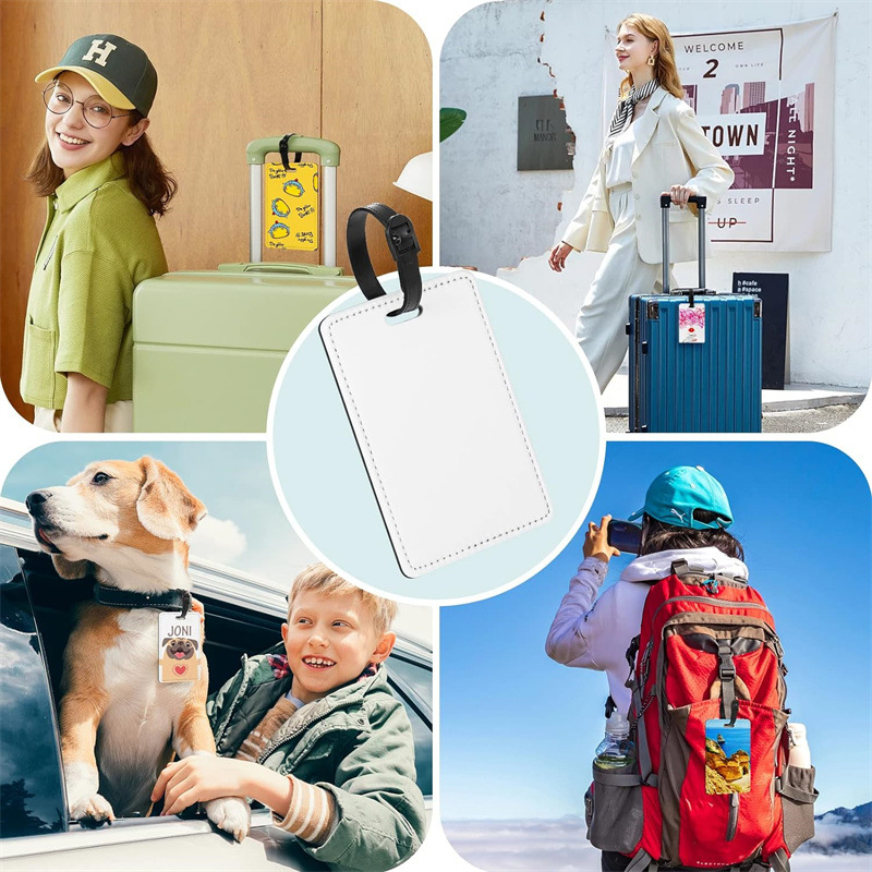 Customized Picture PU Leather  - Luggage Tag Leather recension och pris
