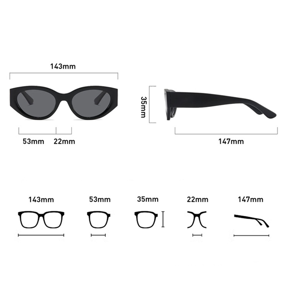 Women Men Classic Cat-Eye Pola - Quality Travel Accessories recension och pris