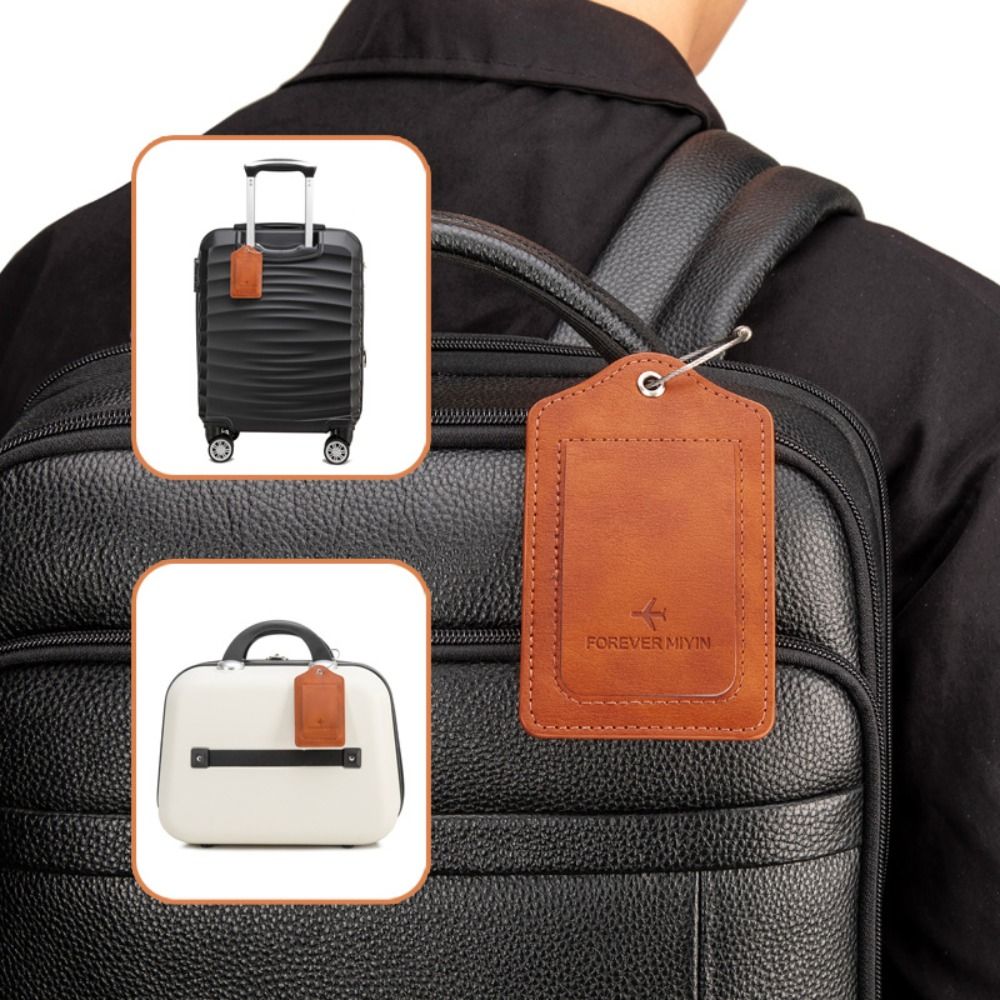 Women Man Anti Loss Wire Rope  - Luggage Tag Leather recension och pris