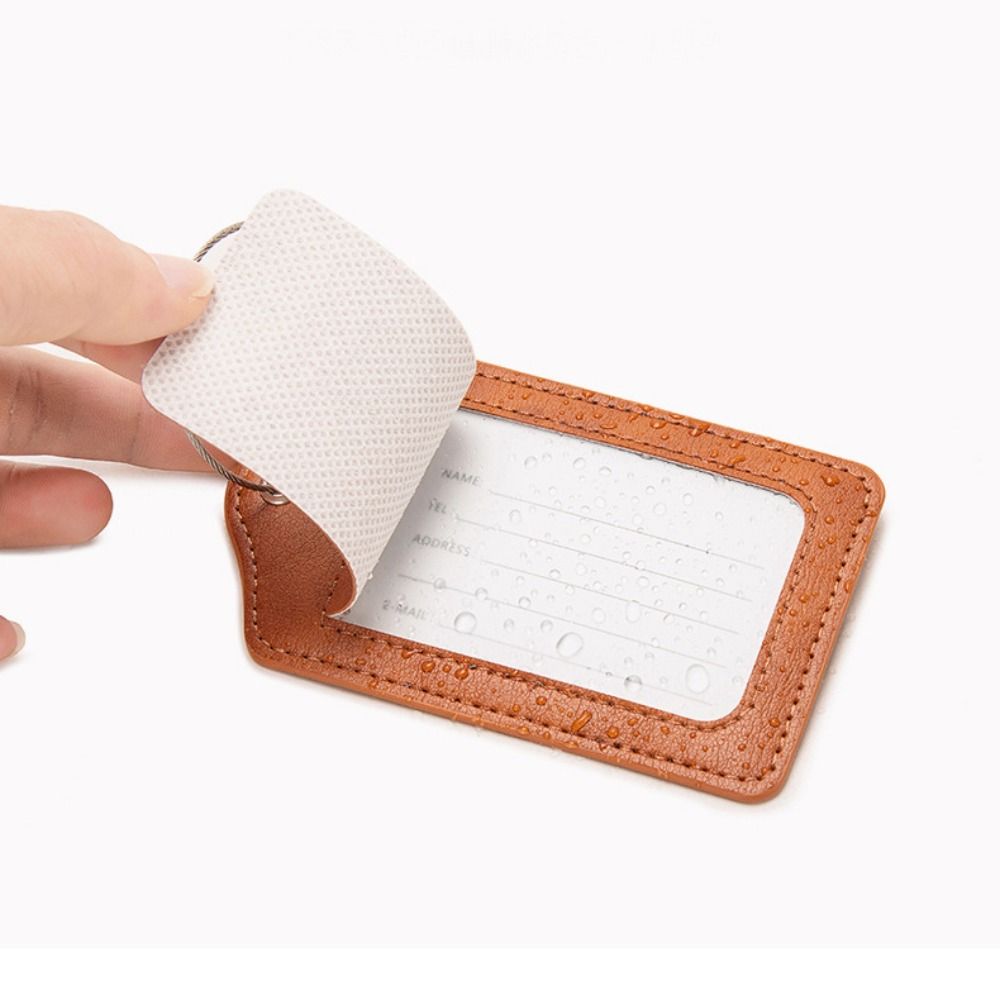 Women Man Anti Loss Wire Rope  - Luggage Tag Leather recension och pris
