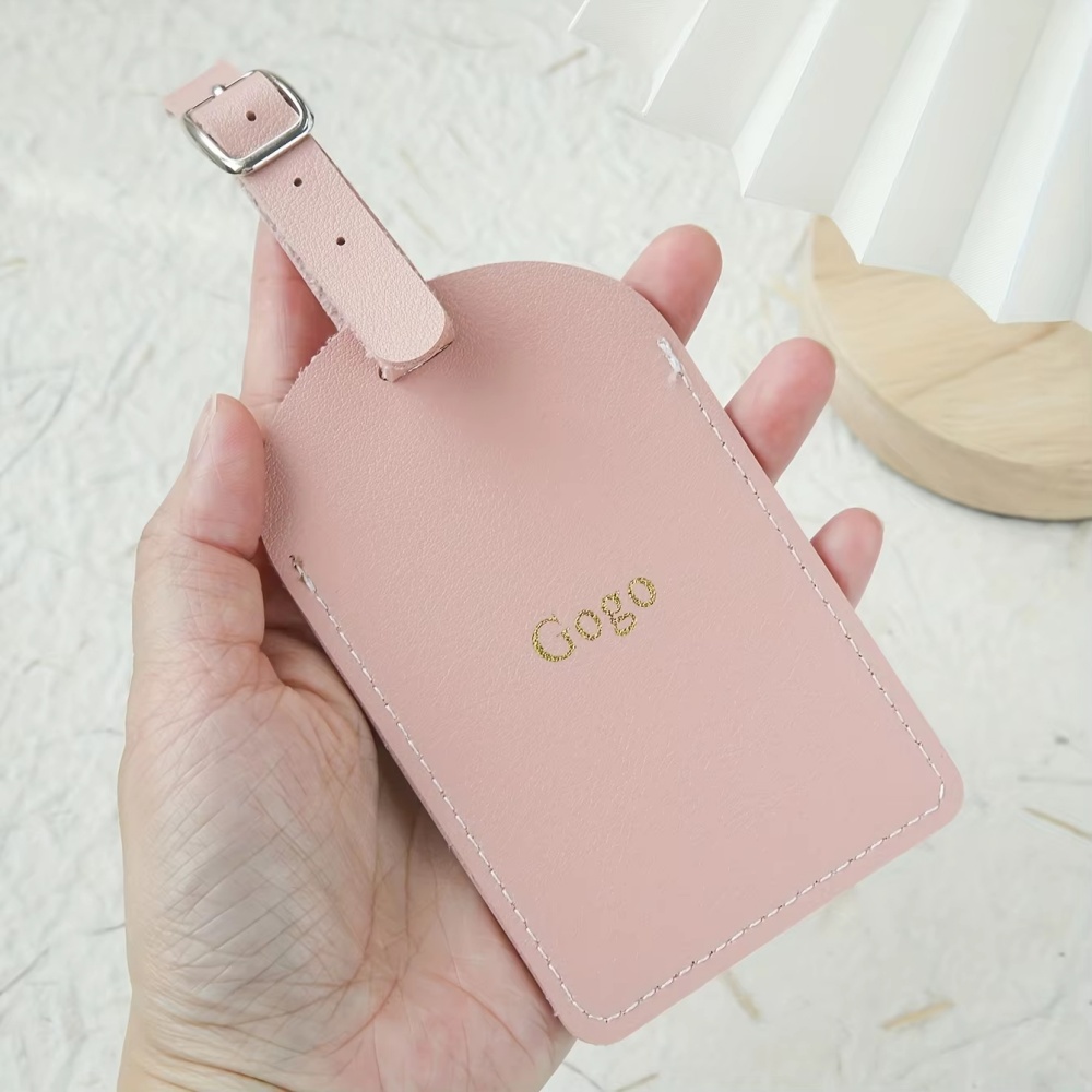 Customized Personalized Name S - Luggage Tag Leather recension och pris