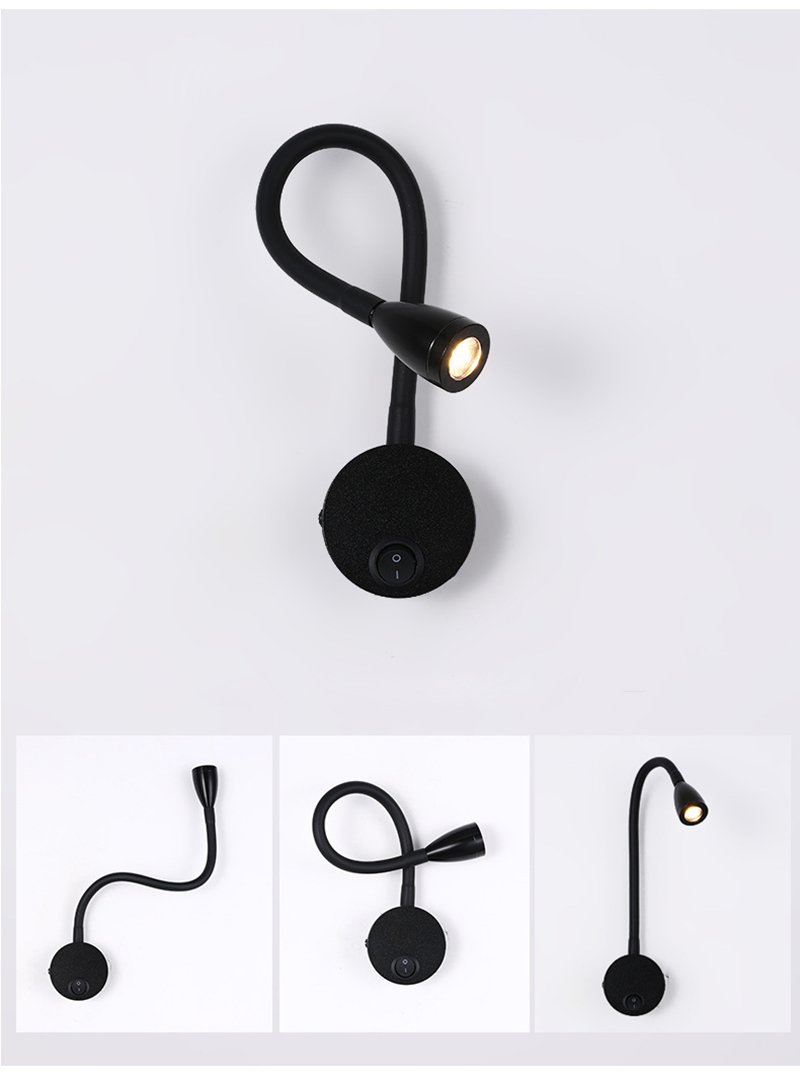 Gooseneck Reading Wall Lamp LE - Book Light Flexible recension och pris