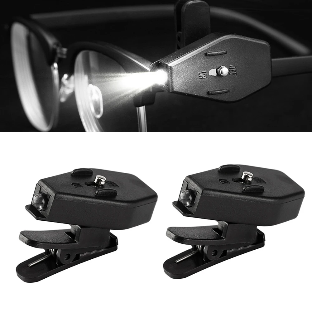 Mini LED Eyeglass Clip on Univ - Book Light Flexible recension och pris