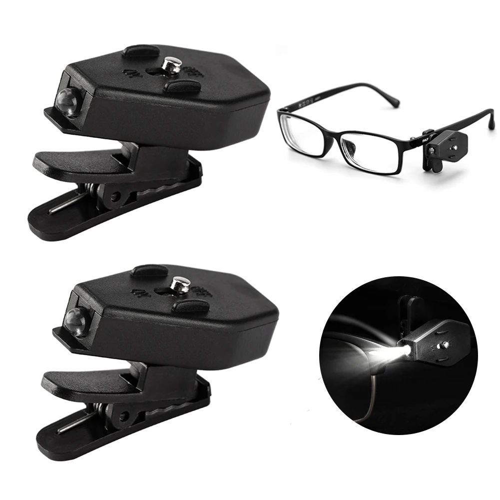 Mini LED Eyeglass Clip on Univ - Book Light Flexible recension och pris