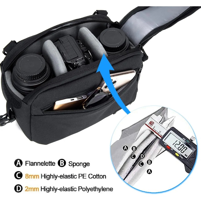 Waterproof One-Shoulder Sling  - Camera Bag Travel recension och pris