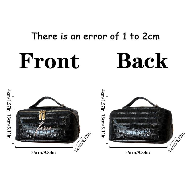 Embroidered Croc Makeup Bag Pe - Travel Accessories Ideas recension och pris